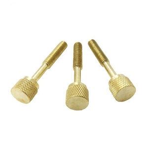 Haute précision en laiton diamant tête moletée filetage ISO9001 certifié attaches captives vis à oreilles sur mesure - Product Image 3