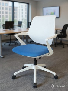 Chaise de conférence moderne en plastique ergonomique, sans accoudoirs, pivotante, réglable et luxueuse, fabriquée à Taïwan - Product Image 2