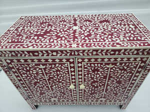 Gabinete decorativo con incrustaciones de fregona, decoración hecha a mano para el hogar, muebles de sala de estar de alta calidad, aparadores al por mayor directos del fabricante - Product Image 4