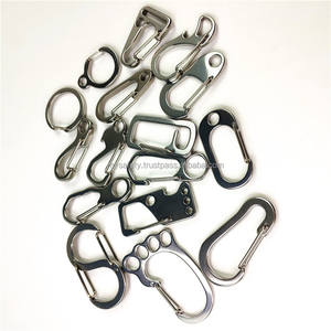 Mosquetón de Acero Inoxidable Resistente a la Corrosión, con Liberación Rápida, Acabado Pulido, Logotipo Personalizado, Clip EDC, Gancho de Seguridad, Llavero - Product Image 3