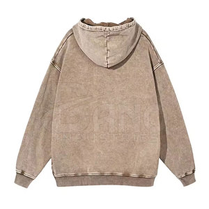 Sudaderas con Capucha de Corte Regular, Lavado Ácido, 100% Algodón, Logotipo Personalizado, Invierno, Ecológicas, Transpirables, Gruesas, Venta al Por Mayor - Product Image 2