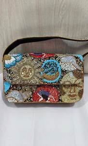 Bolso de hombro con solapa de estrella de mar y caballito de mar con cuentas para mujer, ideal para vacaciones - Product Image 2