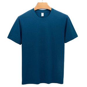 เสื้อยืดคอกลมคุณภาพสูง สีพื้น ทรงปกติ แขนสั้น ผ้าฝ้าย 100% สำหรับผู้ชาย จัดส่งตรงจากโรงงาน - Product Image 5