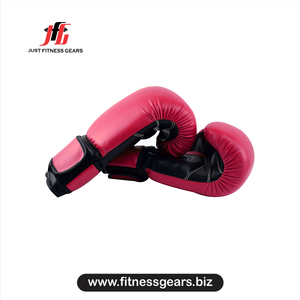Guantes de Boxeo Just Fitness Gears, Material PU, Cierre de Velcro, Guantes de Entrenamiento Rojos para Adultos - Product Image 3