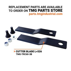 Trincia Rotante TMG TRC60 da 60 Pollici con Attacco a 3 Punti e Albero PTO con Frizione a Slittamento per Trattori da 20-60 CV, 540 RPM - Product Image 5