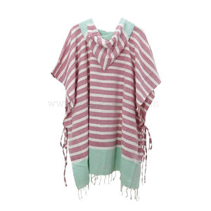 Peignoir de bain à capuche, serviette de plage 100% coton, serviette de plage turque à capuche, robe de plage brodée dans différents motifs en provenance d'Inde - Product Image 6