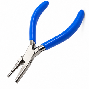 MANAN INSTRUMENTS Alicates de Precisión de Acero Inoxidable para Joyería, Mango Redondo Azul, 100g, para Fabricación de Collares y Bricolaje - Product Image 5