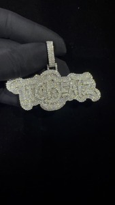 Pendentif Hip Hop élégant serti de diamants avec diamants naturels pour homme et femme, idéal pour un usage quotidien. - Product Image 4