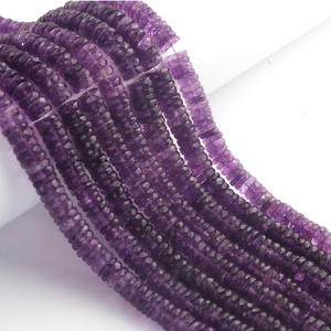 Cuentas de amatista púrpura natural de 5mm y 6mm, facetadas en forma de neumático, para la fabricación de joyería, precio al por mayor, suministros a granel. - Product Image 6
