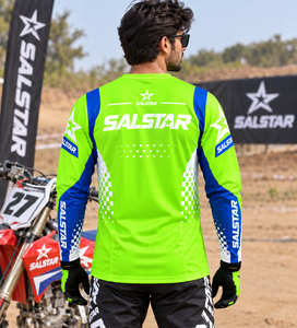Conjunto de Jersey de Motocross Personalizado, Sublimado, Camiseta y Pantalones Verdes para Carreras MX, Uniforme de Equipo de Motociclismo OEM/ODM - Product Image 4
