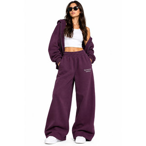 Pantalones Deportivos Anchos de Algodón para Mujer, Transpirables, con Cintura Elástica y Logotipo Personalizado - Product Image 6