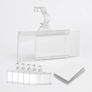 Custom <b>PVC</b> Data <b>Strip</b> Price Tag Holder Display Label Sign Card Durable BPA Free Eco-Friendly Plastic Shelf Marker Easy - Product Image 4
