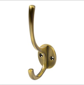 Stylish Brass <b>Hook</b> Antique Furniture Cabinets Wardrobe <b>Hooks</b> Cabinets Bedrooms Bathrooms Cloakrooms Hardware - Product Image 1