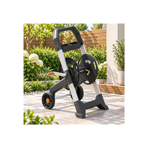 Enrouleur de tuyau d'arrosage de jardin de haute qualité 200FT avec chariot à roues, robuste et portable, pour jardin et cour GARCHR015 - Product Image 1