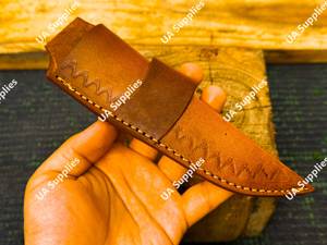 Funda de Cuero Personalizada para Cuchillo, Ligera, Hecha a Mano, de Alta Calidad, para Cuchillos de Hoja Fija, para Camping, Caza y Actividades al Aire Libre, OEM ODM - Product Image 5