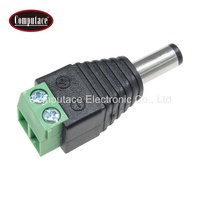 Bestseller Terminaladapter 2,5mm Männlicher Stromstecker mit Messingkontakt PVC-Gehäuse Rechteckig 2-polig 5A Nennstrom 12V DC