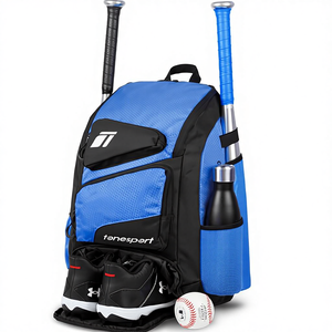 Bagnex Custom Logo Waterproof 600D Polyester Baseball <b>Backpack</b> 50-<b>70L</b> Large Capacity Bat Bag Shoes Compartment USB Anti Theft - Product Image 1