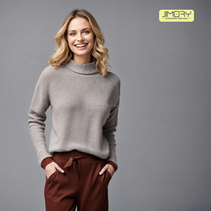 Tops cálidos de Invierno para mujer hechos de tela polar tops largos para mujer en tops de ropa de mujer tejida - Product Image 1