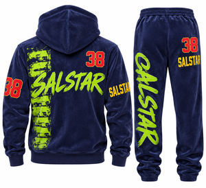 Custom <b>Men</b> <b>Velour</b> <b>Tracksuit</b> Set Hoodie & Jogger Pants Embroidery Printed Sportswear <b>Tracksuit</b> OEM/ODM Wholesale Manufacturer - Product Image 4