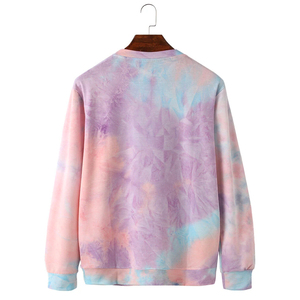เสื้อฮู้ดดี้ปักลายสำหรับผู้ชาย ดีไซน์ลายมัดย้อม พร้อมเทคนิคการถักแบบสีดำควัน - Product Image 2