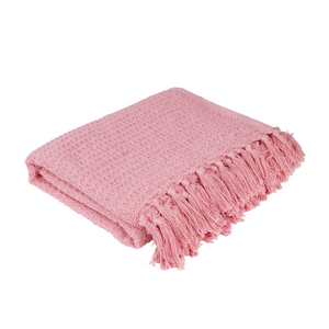 High Quality Soft Tassel Woven Fleece Fabric Jacquard Printed All-Season Sofa <b>Throw</b> Blanket GOTS Certified JaiCotton - Product Image 1