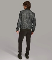 Dernière mode, design unique, veste en cuir pour homme, service OEM, haute qualité, coupe-vent, imperméable, couleur personnalisée sur le devant.