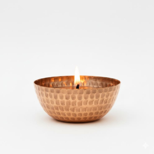 Portavelas de latón con 4 mechas, lámpara de aceite de metal dorado para el hogar, organizador de escritorio, perfecto para decoración de mesa - Product Image 3