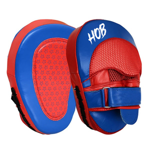 Kicking <b>Pads</b> Boxing Focus Mitts Flat and Curved <b>Pads</b> Genuine Leather MMA Martial Arts Training Hand Target Boxing Focus <b>Pad</b> - Product Image 2
