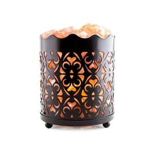 Cristales de Sal Rosa del Himalaya en Cesta de Alambre, Lámpara de Sal Ecológica, Decoración Navideña Moderna para el Hogar, Artesanía Natural, Forma Natural, IMPEX - Product Image 5