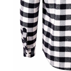 <b>Women</b> Long Sleeve Forest <b>Flannel</b> <b>Check</b> <b>Shirt</b> Regular Fit Button Down Poplin Design Breathable Blue <b>Flannel</b> <b>Check</b> <b>Shirt</b> Casual - Product Image 2