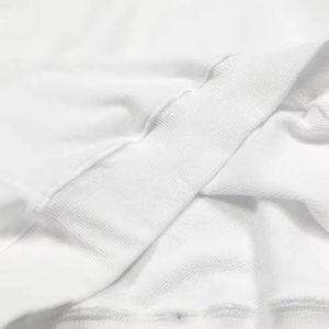 Sudadera con Capucha Personalizada Y2K Blanca con Pedrería, Estilo Urbano Oversize Unisex, Algodón Grueso, Estampado de Letras con Cristales Brillantes, Sudadera de Lujo - Product Image 4