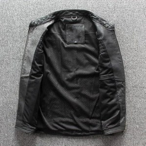 <b>Men</b>’s Vintage Black Leather Vest Genuine Leather Motorcycle Biker Vest for <b>Men</b> Classic Rider Style Sleeveless <b>Jacket</b> - Product Image 5