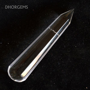 Torre de Cuarzo Transparente Cristalino de 36 Caras, Punta Tallada de Cristal Curativo, Torre de Cuarzo del Himalaya, Regalo de la India - Product Image 2