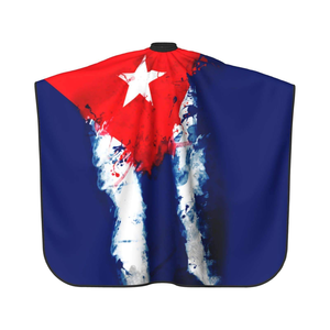 Capa de Barbero Sublimada Personalizada con Patrones Impresos, Marca de Salón para Estilistas, Uso Profesional, Transpirable - Product Image 3