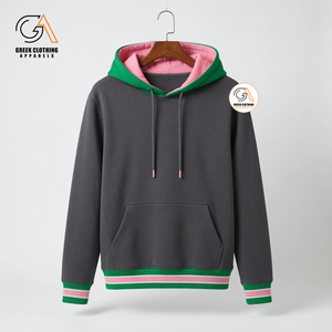 เสื้อฮู้ดสตรีแบบสั่งทำพิเศษสำหรับชมรมนักศึกษาหญิง พร้อมตัวอักษรกรีกปักด้านหน้า และผ้าถักย้อมสีแบบ Tie Dye 100% - Product Image 4