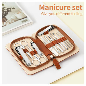 Kit de manucure multi-pièces en acier inoxydable avec outils de soin des ongles de précision, kit professionnel de soin des ongles avec coupe-ongles et ciseaux - Product Image 5