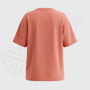 เสื้อยืดโอเวอร์ไซส์สำหรับผู้หญิง ผ้าฝ้าย พิมพ์ลายโลโก้แบบ DTF ปักลายได้ ตัวเลือกสีตามสั่ง เสื้อสตรีทแวร์ลำลอง - Product Image 2