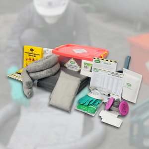 Kit de Derrames Universal Portátil de 45L con Caja Transparente |   Kit de Respuesta a Derrames de Emergencia para Absorción de Petróleo, Combustible, Agua y Productos Químicos - Product Image 1