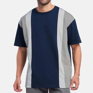 T-shirt noir à manches courtes pour homme, col rond, en jersey de polyester et coton, coupe classique, effet délavé vintage, motif uni, écologique - Product Image 1