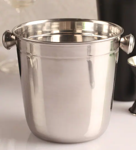 Seau à glace en acier inoxydable, design moderne, au meilleur prix, seau à glace en acier fait main, vente chaude - Product Image 1