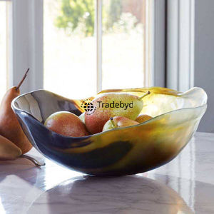 Bol en corne naturelle fait main de qualité supérieure, style ange, élégant, pour servir et décorer, par Tradebyd - Product Image 1