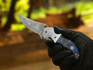 มีดพับพรีเมียมลายสวยงาม ผู้ผลิตขายส่ง มีดพับ EDC ทำมือ รับสั่งซื้อจำนวนมาก สหรัฐอเมริกาและยุโรป - Product Image 2