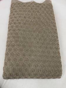 Tissu en polyester léger, respirant et doux, brodé de fleurs sur toute la surface, 60 GSM, pour robe de mariée - Product Image 3