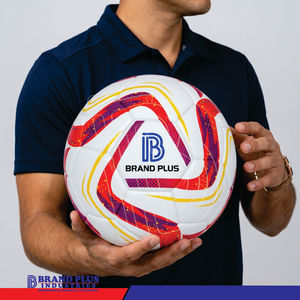 Ballon de football hybride Brand Plus, durable, prêt pour la compétition, construction à coutures renforcées, matériau résistant aux rayures, professionnel, pour l'extérieur - Product Image 6