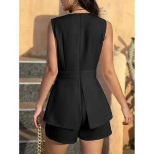 ชุดรอมเปอร์กระโปรงสั้นคอเต่าแบบอสมมาตร - Product Image 3