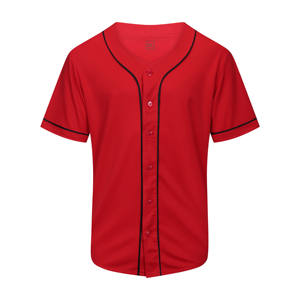 Men's <b>White</b> Baseball Jersey Short Sleeve Button Front Moisture Wicking Polyester Sport Shirt Regular Fit All Seasons - Product Image 4