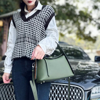 Sac à bandoulière pour femme en cuir véritable de luxe, fermeture éclair, motif floral tendance, haute qualité, logo vierge, vente chaude