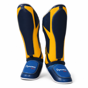 New Arrival High Quality Leather Shin Guards Professional Protection Hook and Loop Closure Latest Design Leather Made Shin Guard - Product Image 1
