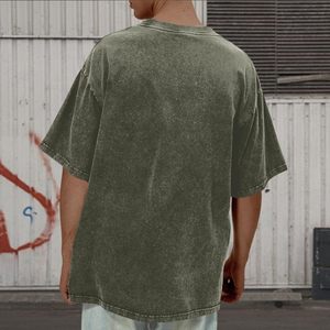 Camiseta Oversize Estampada para Hombre, de Algodón, Holgada, con Hombros Caídos y Manga Corta, Estilo Casual Urbano - Product Image 2