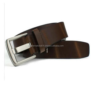 Vente en gros en usine OEM Ceinture décontractée en cuir de luxe pour hommes avec boucle ardillon en alliage nickelé Ceinture en cuir de vachette pour hommes - Product Image 6